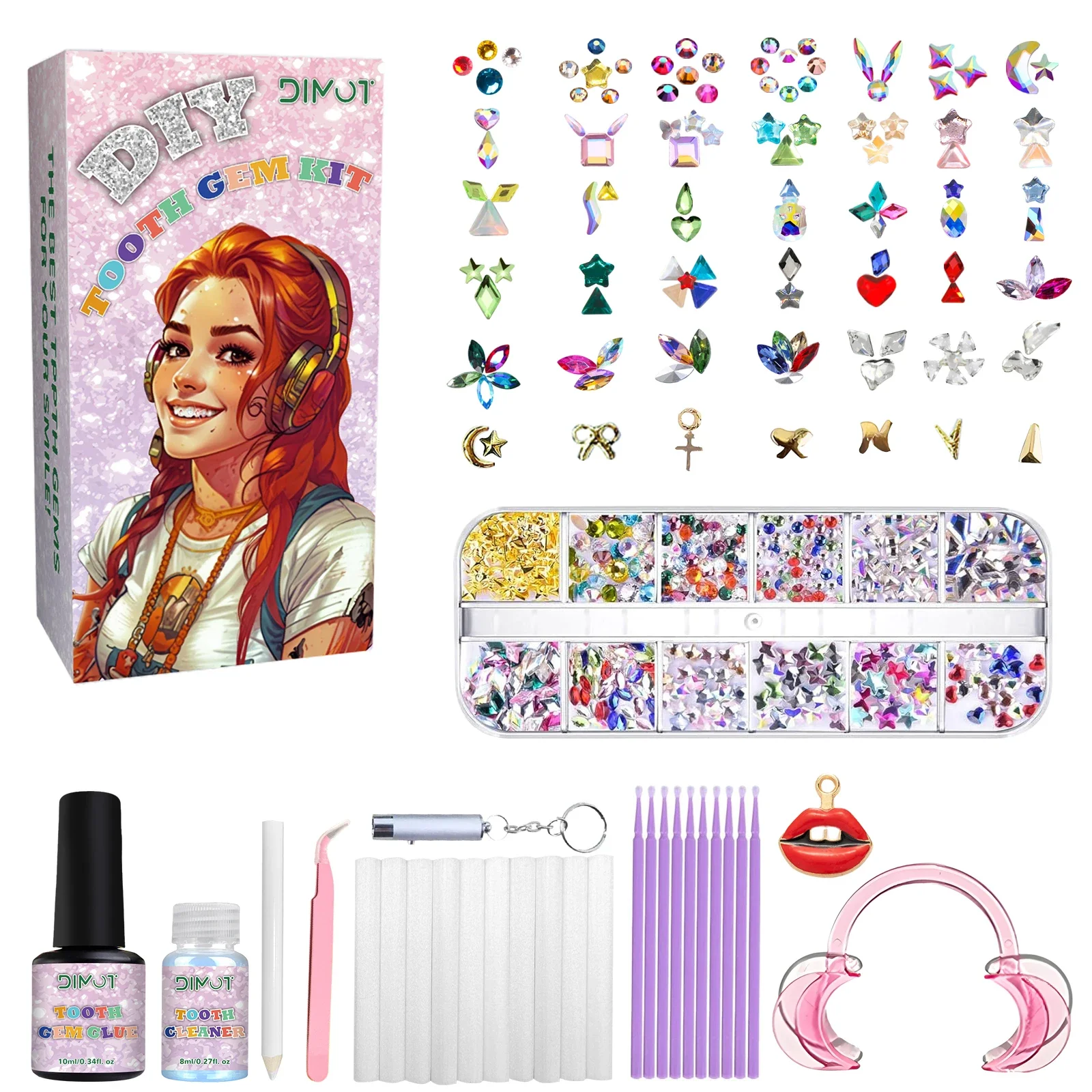 Tooth Gem Kit - Набор украшений для зубов, набор драгоценных