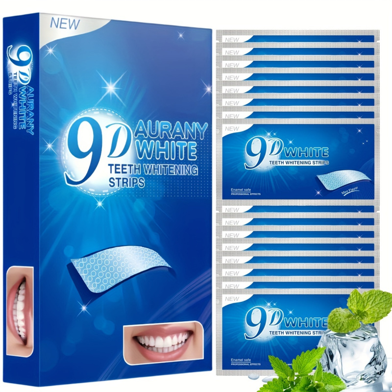 Teeth Whitening Gel Peroxide - 21 пара 9D белых полосок для