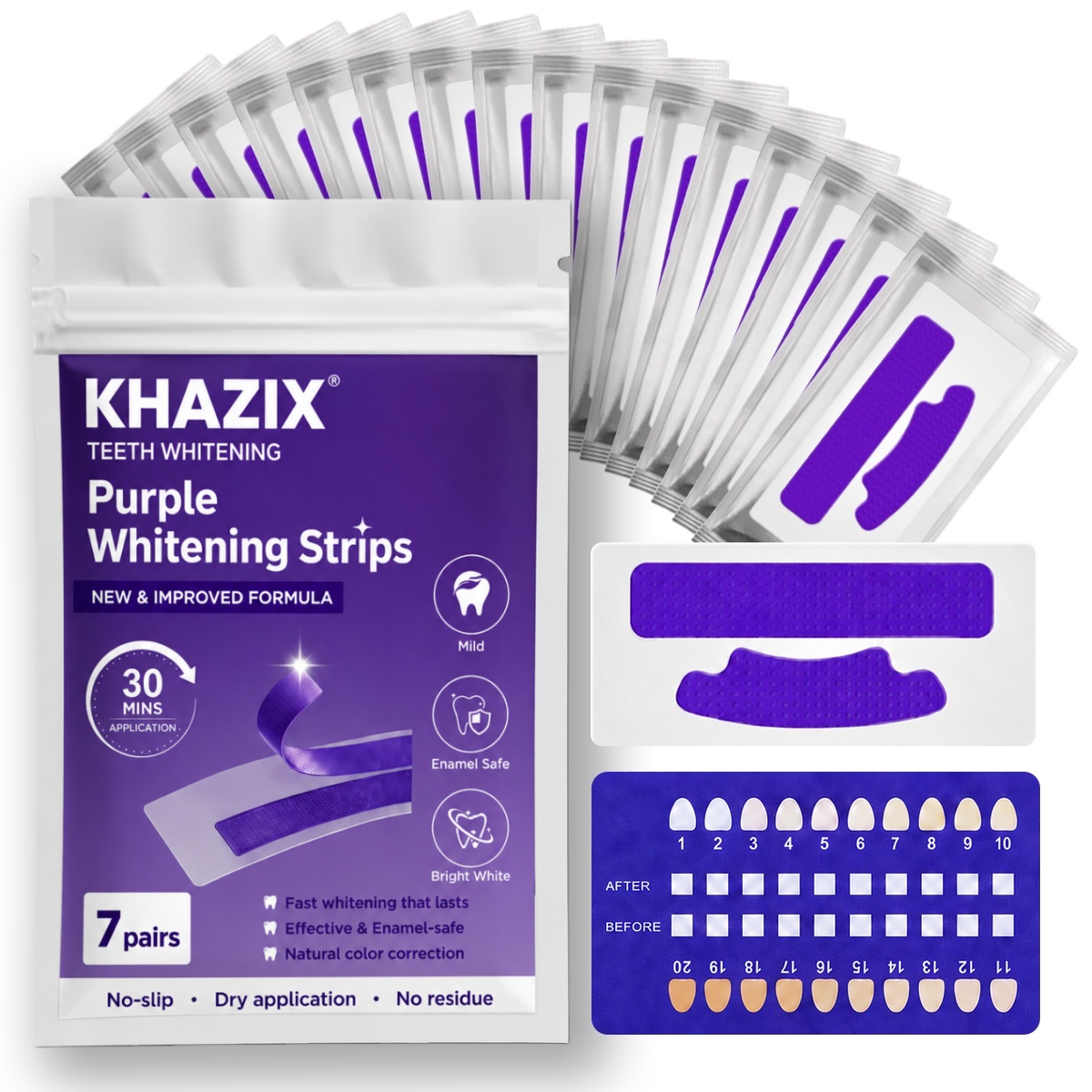 Teeth Whitening Strips Crest - 7 пар полосок для отбеливания зубов