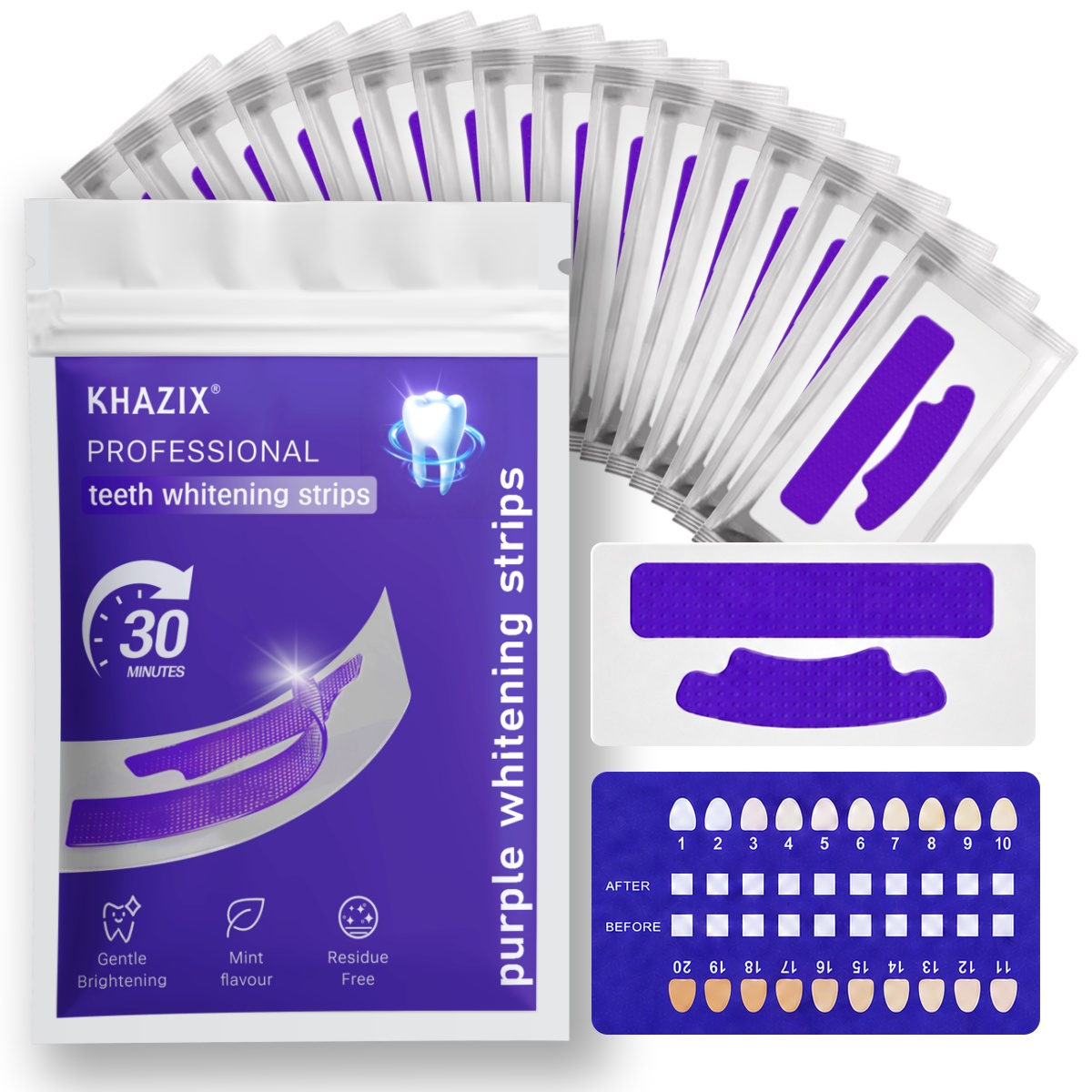 Teeth Whitening Strips Crest - 7 шт. полосок для отбеливания зубов