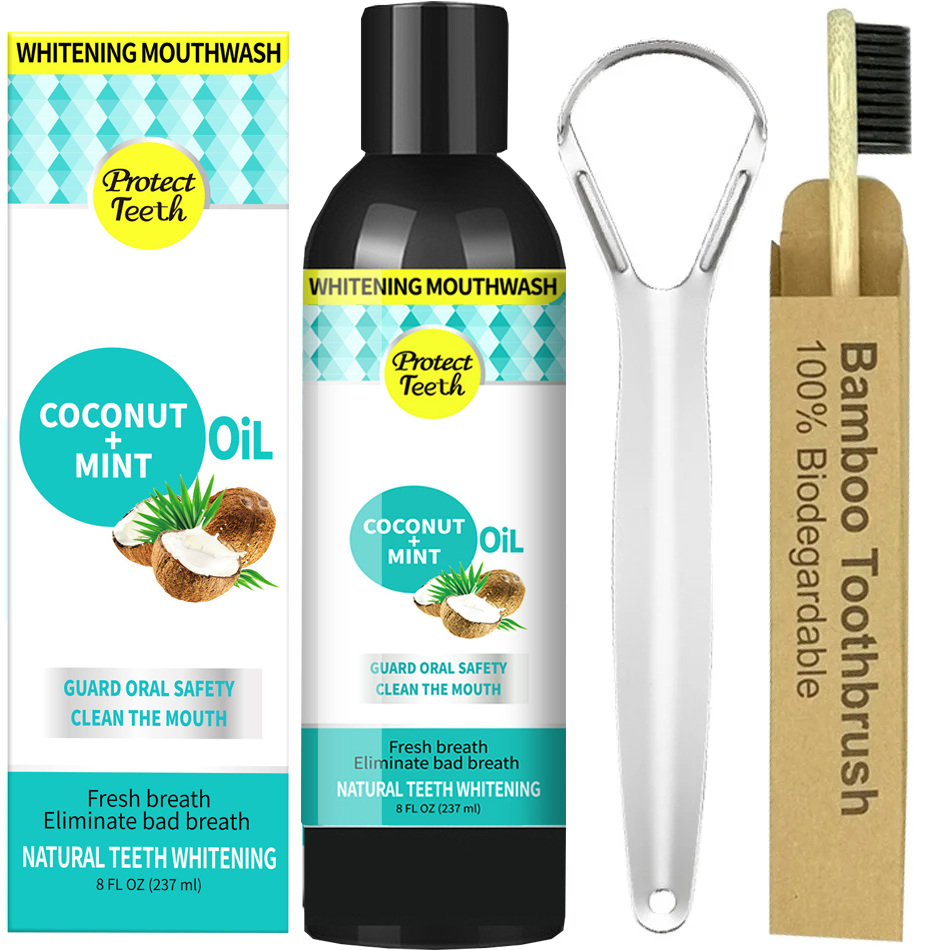 Teeth Whitening Oil Pulling - 237 мл масло для вытягивания кокосовой