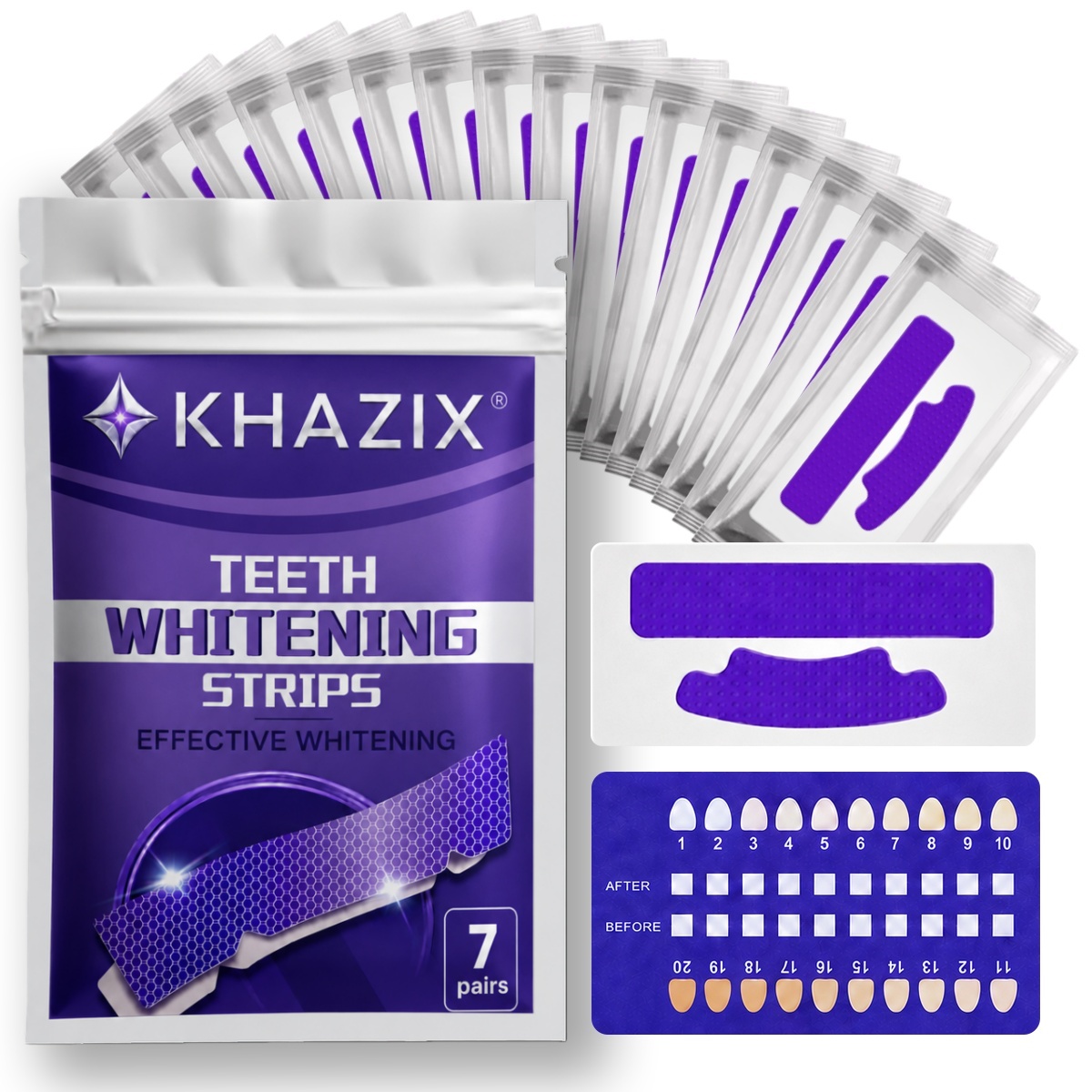 Teeth Whitening Strips Crest - 1/7 пары полосок для отбеливания зубов