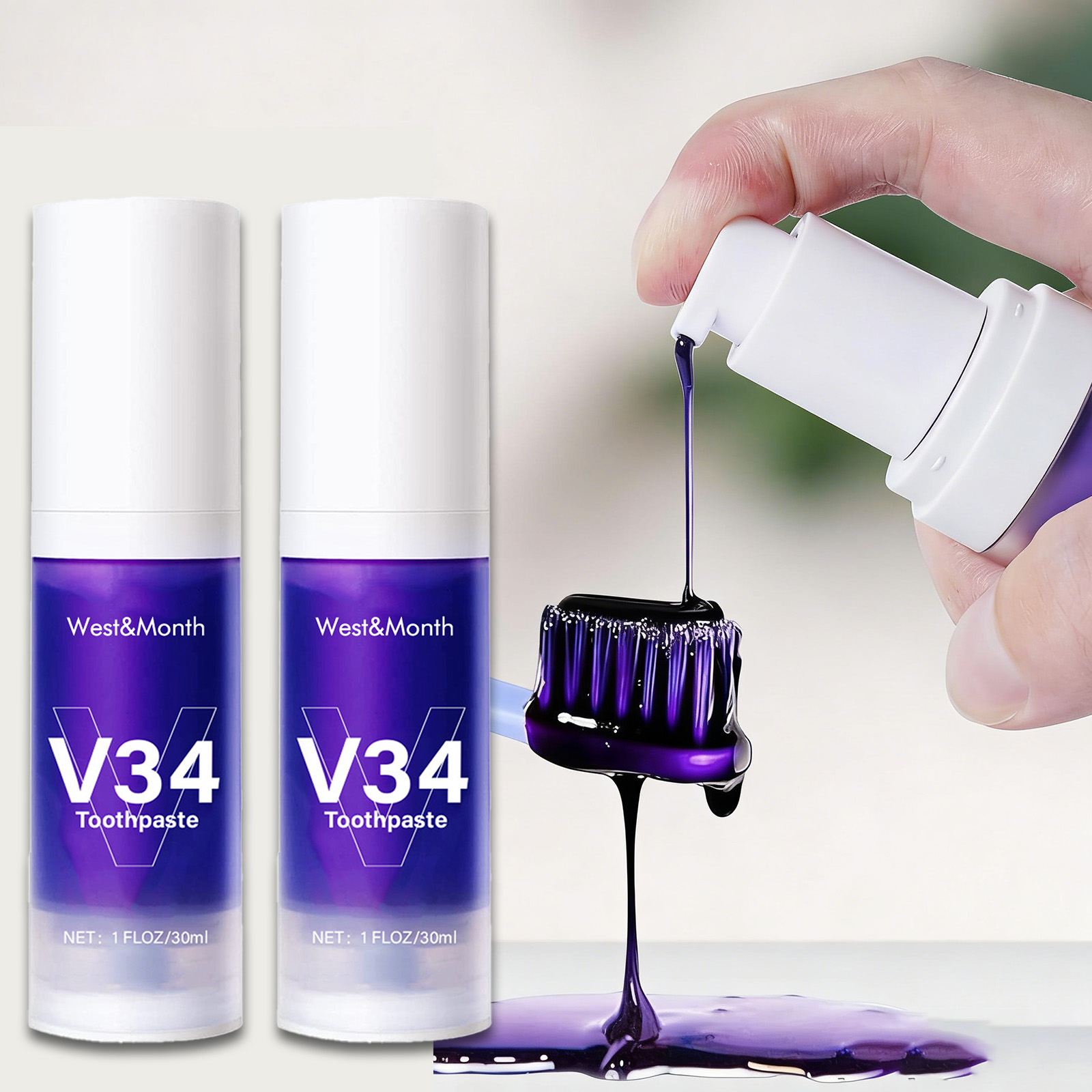 Teeth Whitening Crest - V34 Зубная паста для отбеливания зубов,