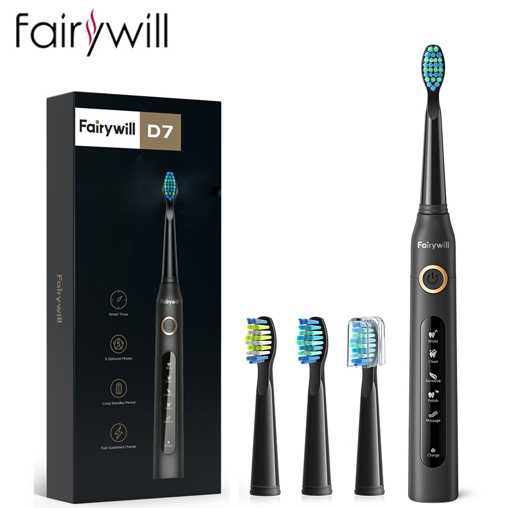 Electric Toothbrush Sonic - Fairywill электрическая звуковая зубная щетка USB