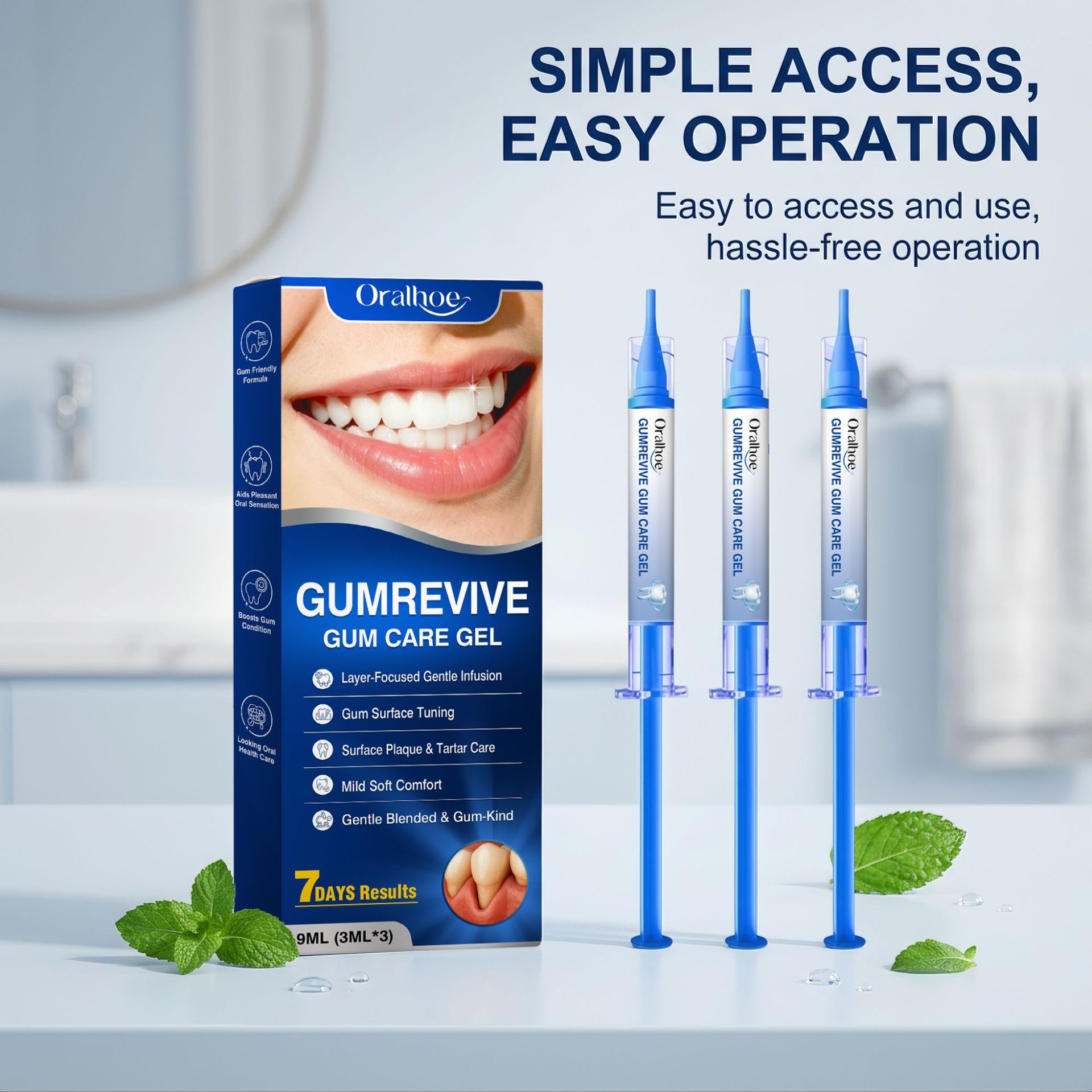 Teeth Whitening Before And After - Гель для ухода за полостью рта,