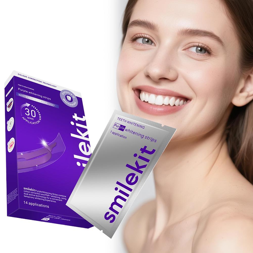 Teeth Whitening Strips Crest - 42 пары фиолетовых полосок для отбеливания