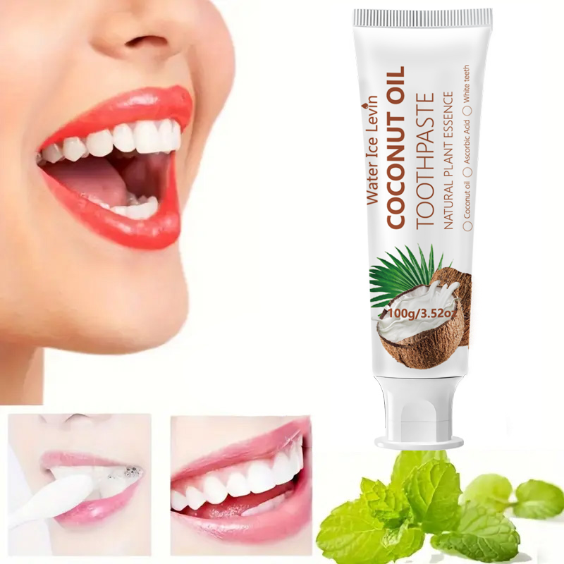 Teeth Whitening Gum - Зубная паста с кокосовым маслом 100г,