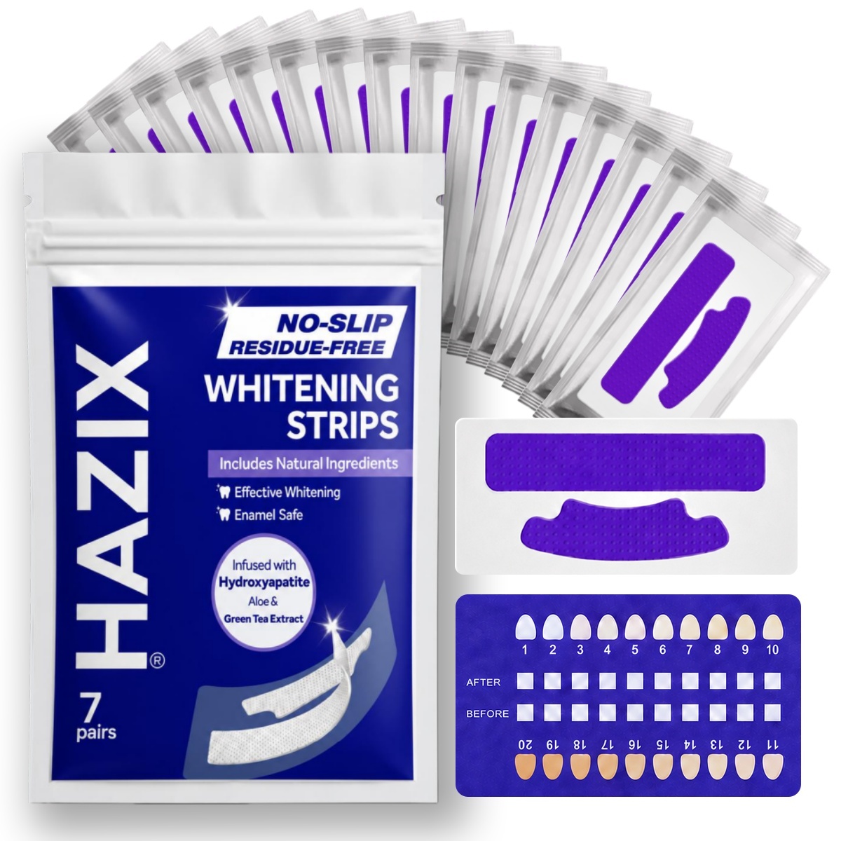 Teeth Whitening Oil Pulling - Отбеливающие полоски для зубов KHAZIX, 7