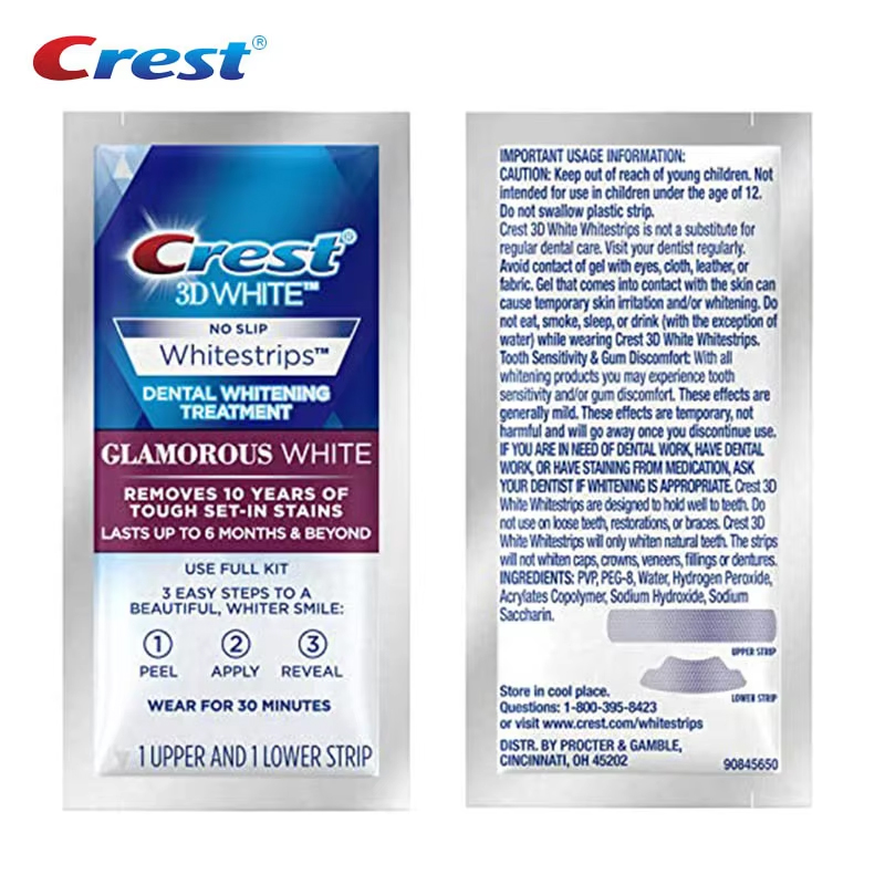Отбеливающие полоски Crest 3D  – обзор и цена Teeth Whitening Crest
