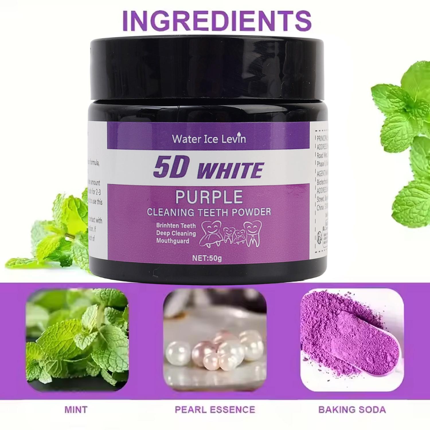 50 г/упаковка, фиолетовый поро – обзор и цена Teeth Whitening Oil Pulling