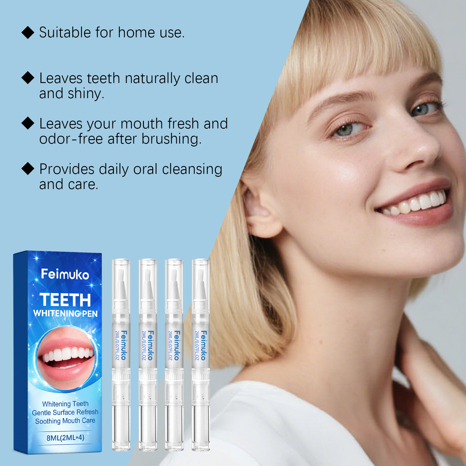 Гель-карандаш для зубов Feimuk – обзор и цена Teeth Whitening Pen