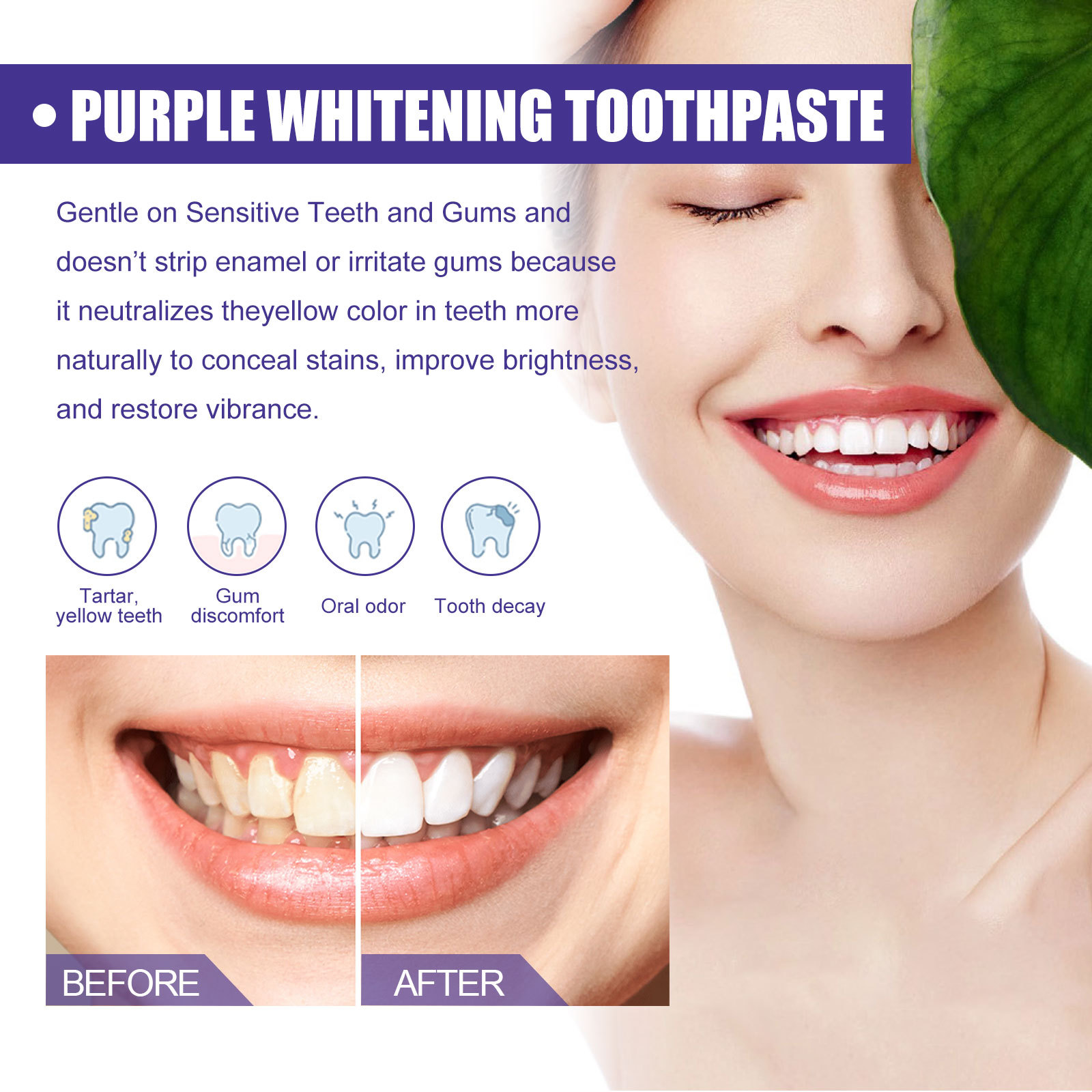 Фиолетовая зубная паста для от – обзор и цена Teeth Whitening Crest