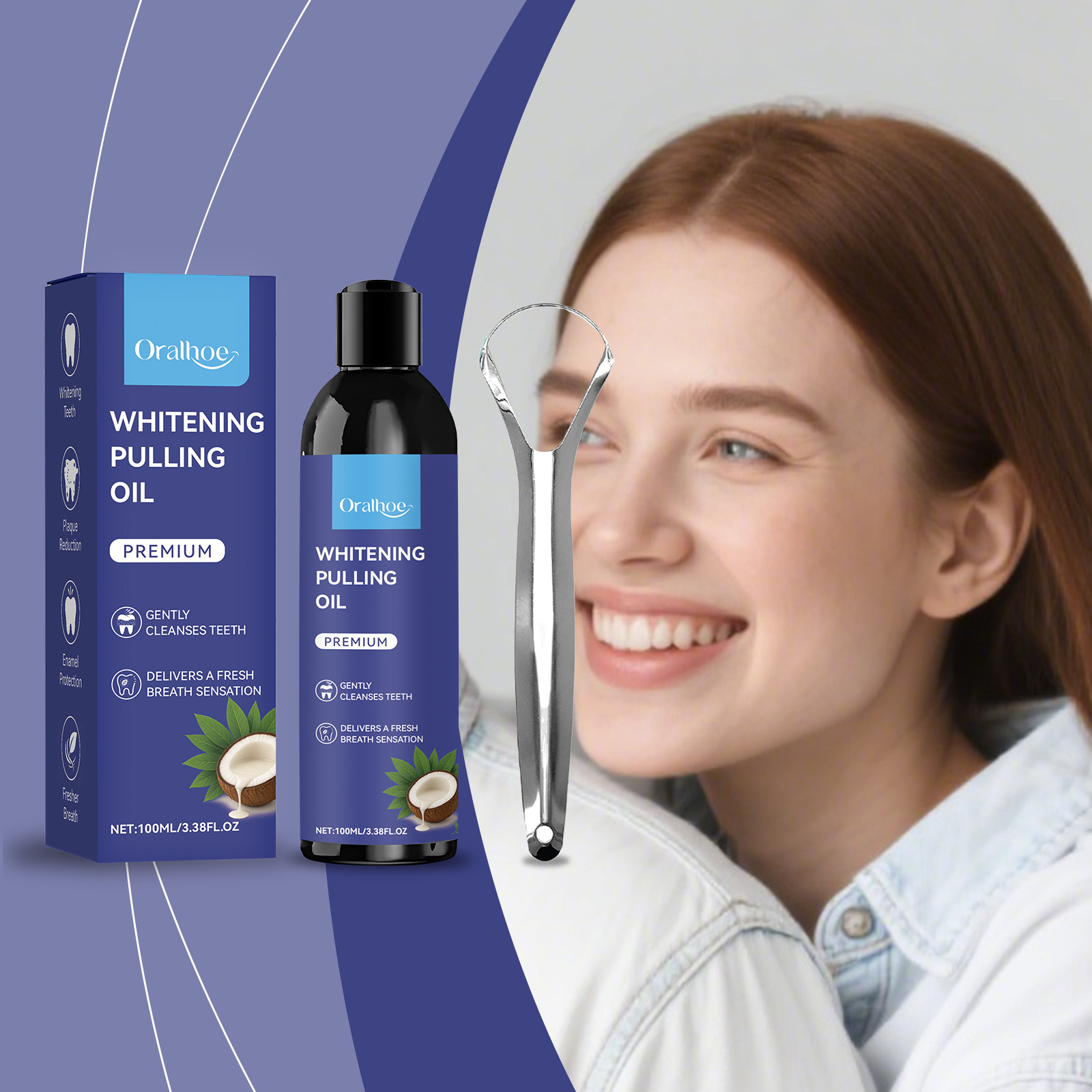 Масло для вытягивания кокоса с – обзор и цена Teeth Whitening Oil Pulling