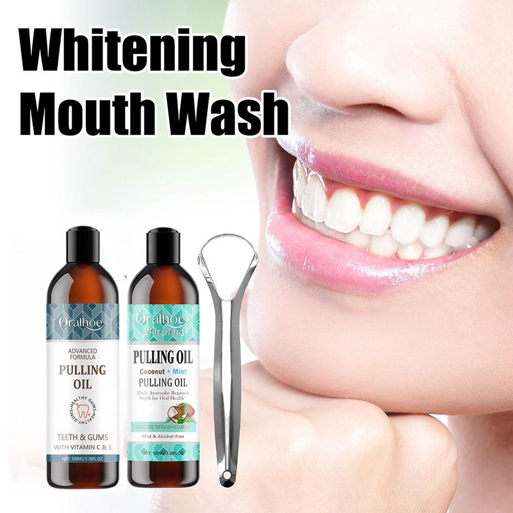 Масло для вытягивания кокосово – обзор и цена Teeth Whitening Oil Pulling