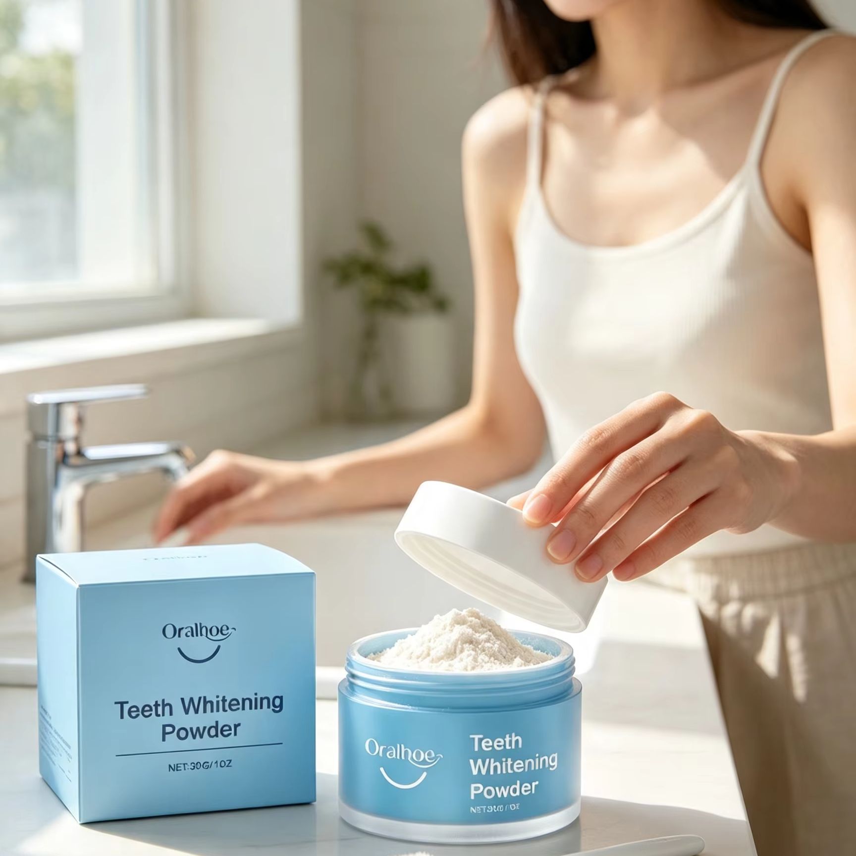 Зубной порошок Oralhoe для чис – обзор и цена Teeth Whitening Price
