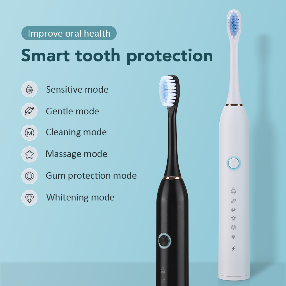 Электрическая звуковая зубная  – обзор и цена Electric Toothbrush Sonic