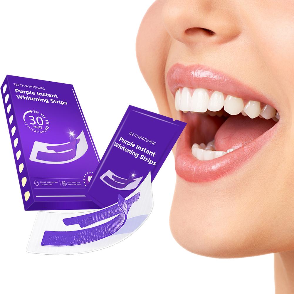 42 пары фиолетовых полосок для – обзор и цена Teeth Whitening Strips Crest