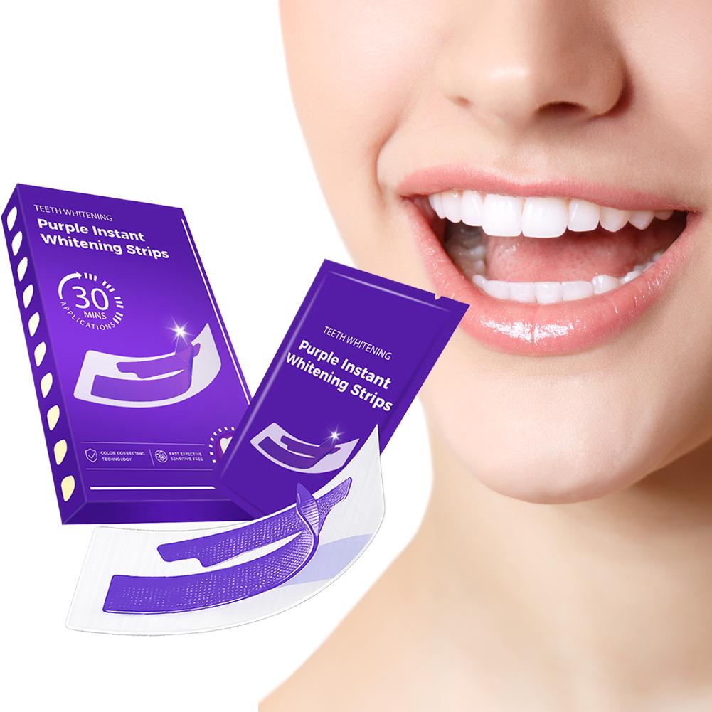42 пары фиолетовых полосок для – обзор и цена Teeth Whitening Strips Crest