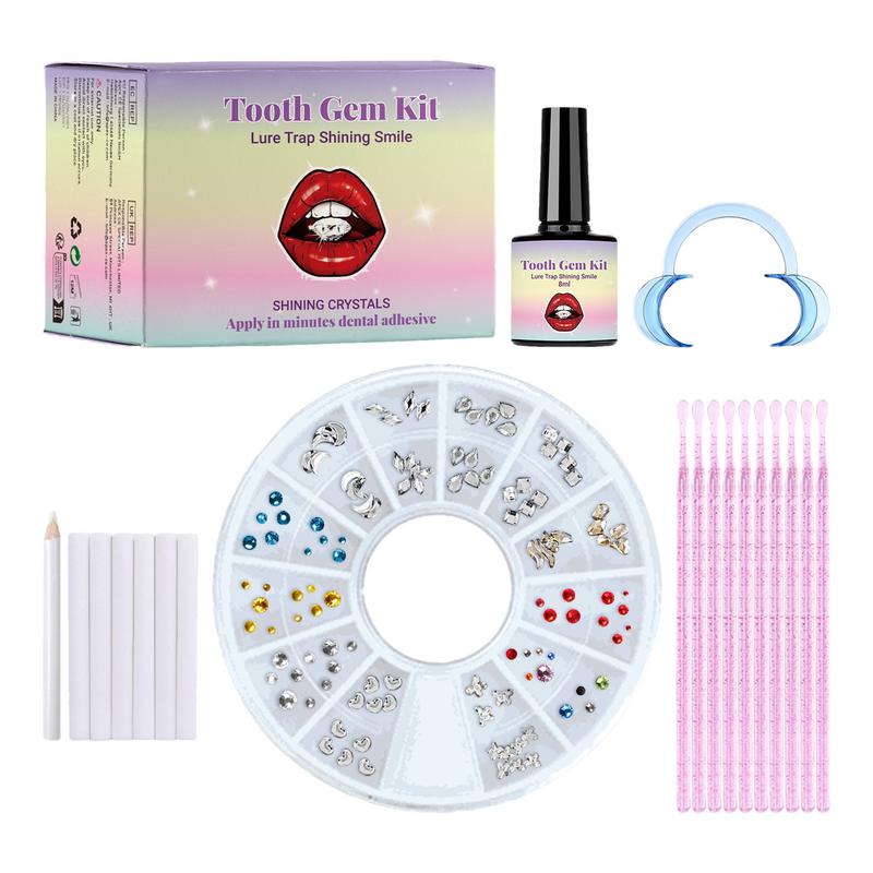 Зубы блестящие наклейки зубы к – обзор и цена Tooth Gem Kit
