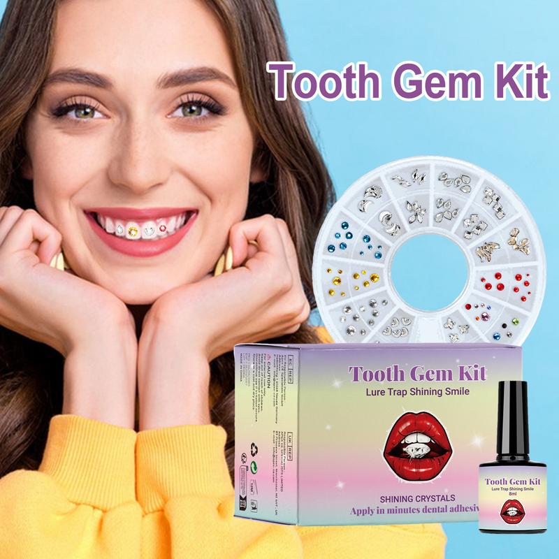 Зубы блестящие наклейки зубы к – обзор и цена Tooth Gem Kit