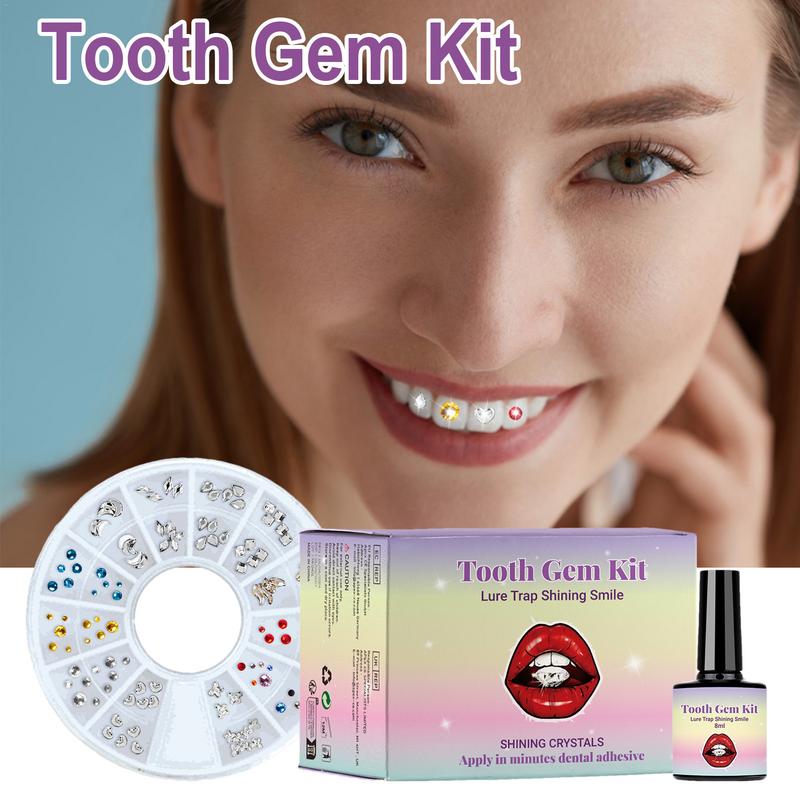 Зубы блестящие наклейки зубы к – обзор и цена Tooth Gem Kit