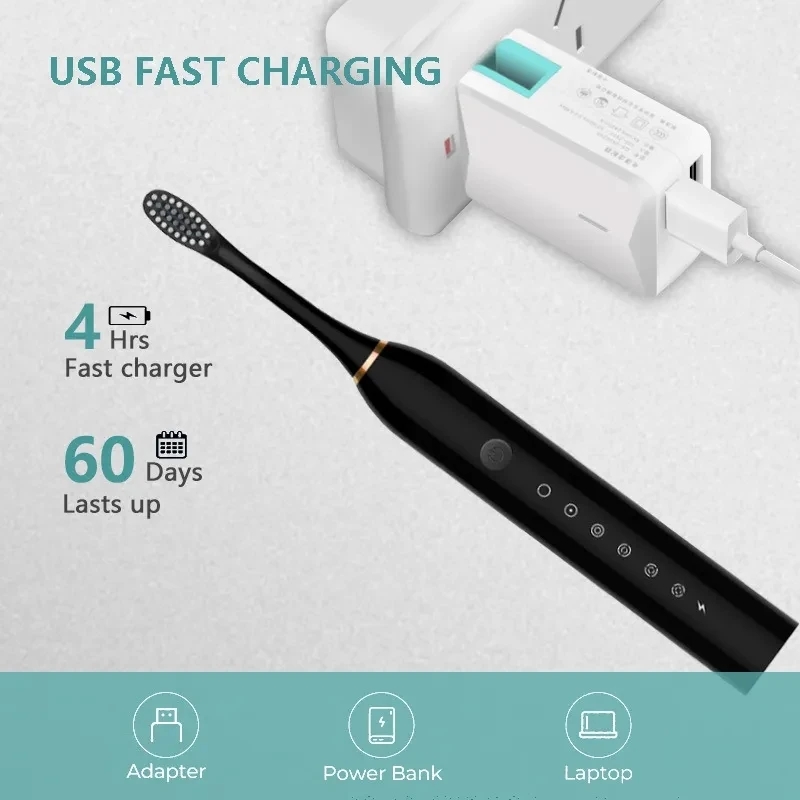Звуковая электрическая зубная  – обзор и цена Electric Toothbrush Sonic
