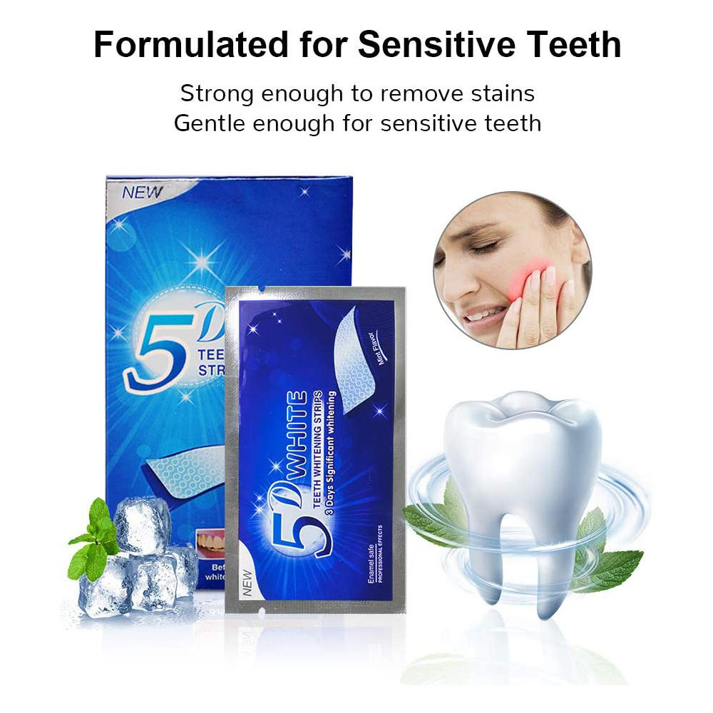 5D-полоски для отбеливания зуб – обзор и цена Teeth Whitening Gel Peroxide