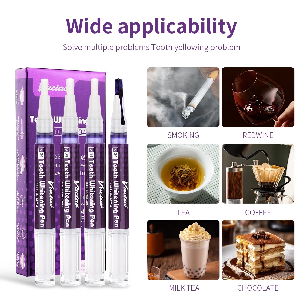 Vaclav V34 Фиолетовая гелевая  – обзор и цена Teeth Whitening Gel Peroxide
